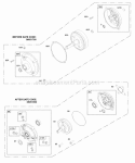 Gear Reduction Diagram and Parts List for 092202-1242-E1  Briggs and Stratton Engine